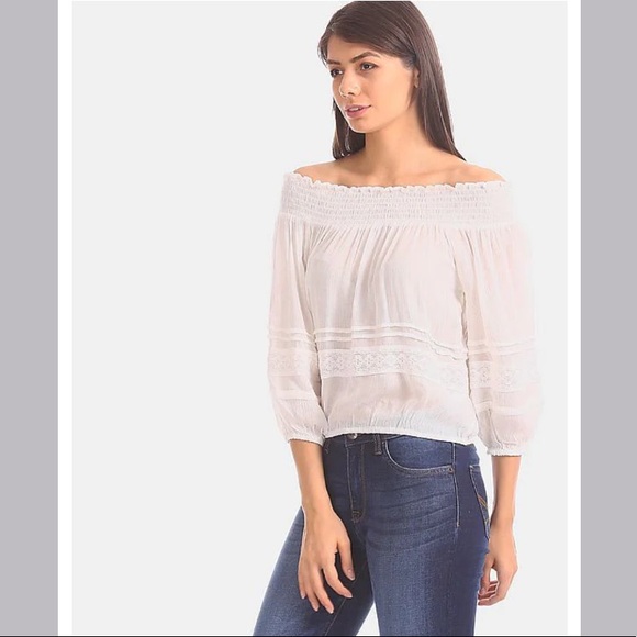 Aeropostale White Aeropostale NYC Est.1987 Short Sleeve Tee